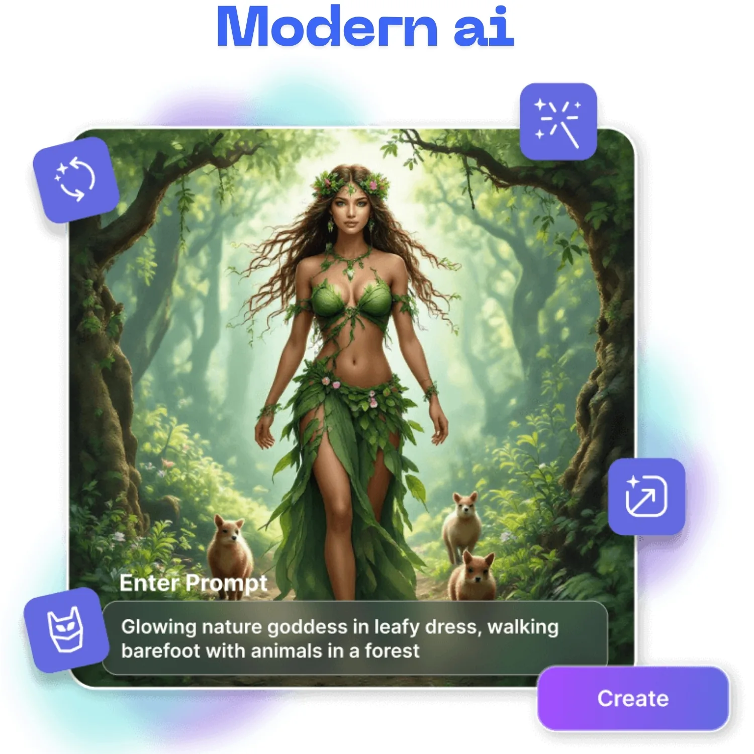 AI-generated image being refined with additional editing tools